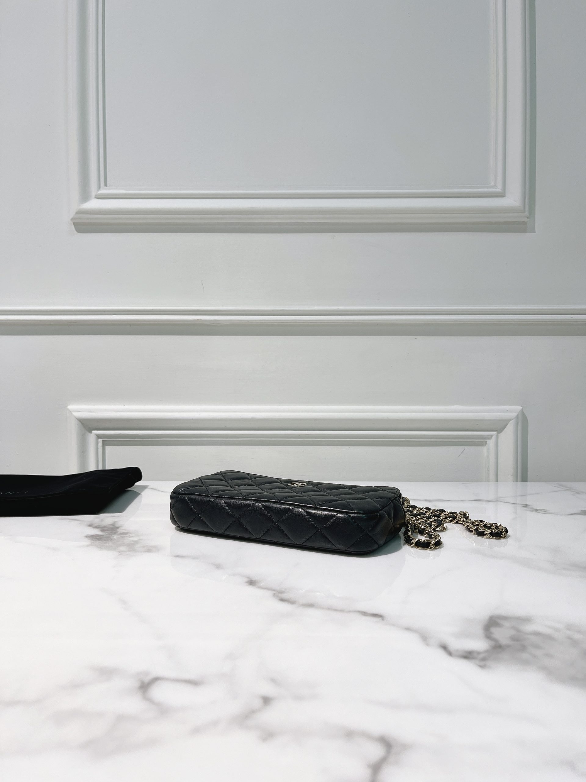 CHANEL DOUBLE ZIP BAG, Black/Gold - AHLi - Melbourne Second-Hand