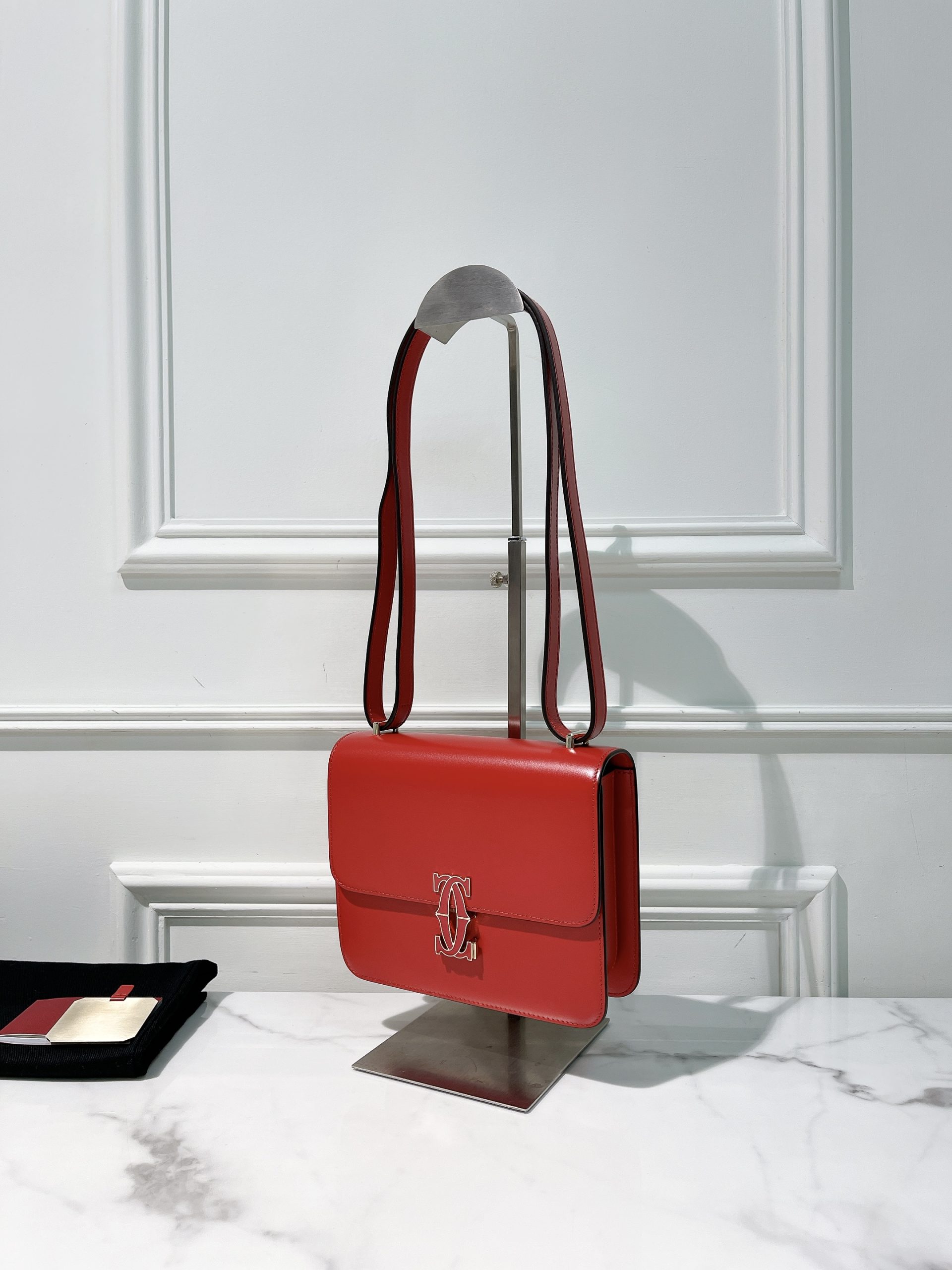 CARTIER MINI SHOULDER BAG, Red - Ahli