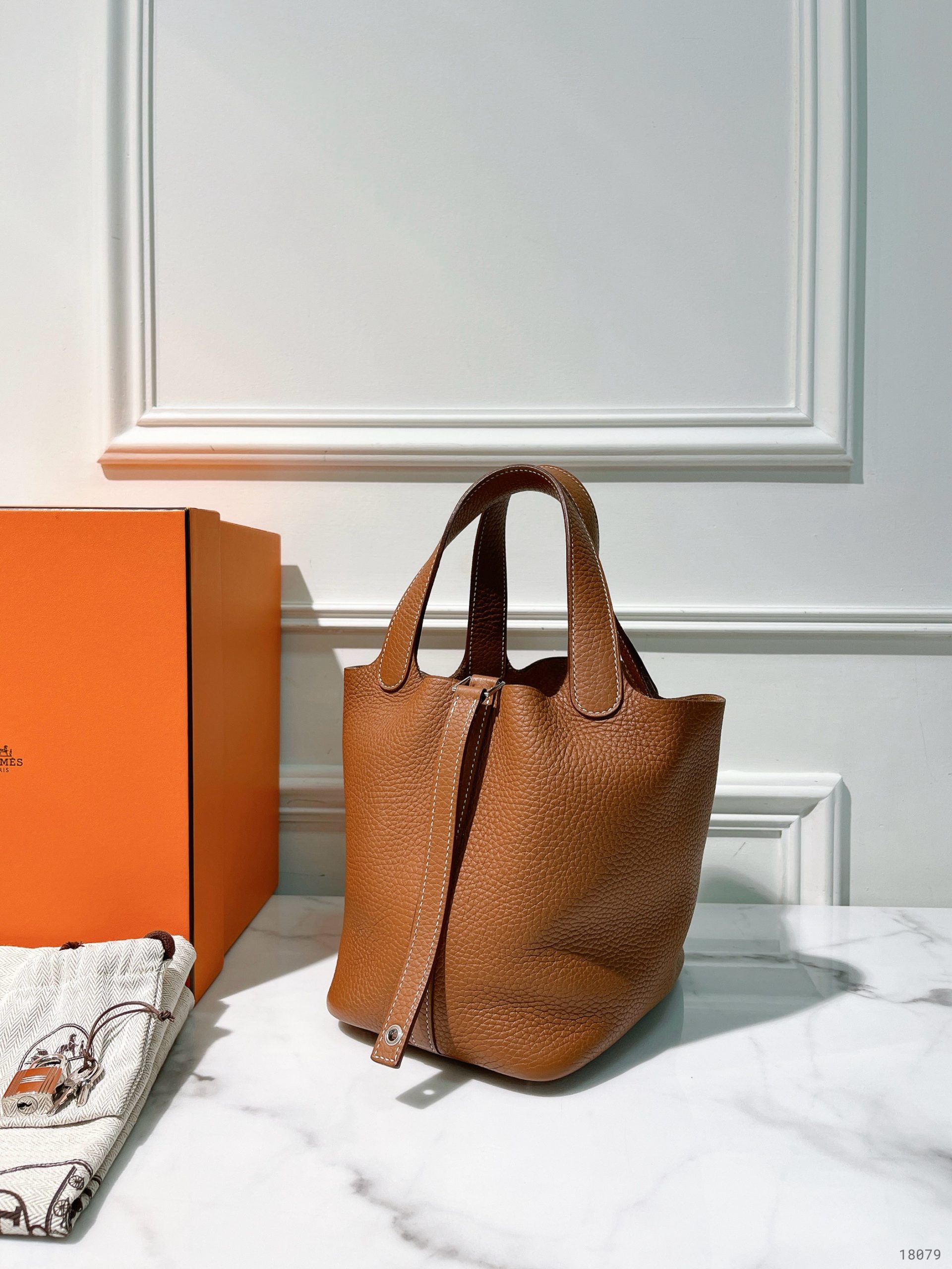 HERMES PICOTIN 18, Gold/Silver - AHLi - Melbourne Second-Hand Luxury